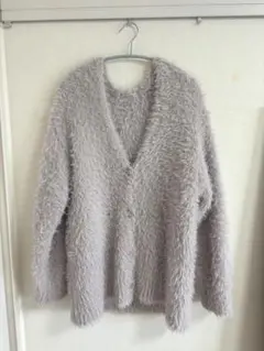 nice claup　フェザーカーディガン 　ピンク