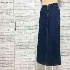tommy jeans トミージーンズ デニムスカート ロング丈 スリット