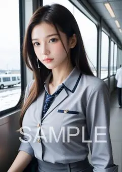 AI 美女 生写真 A4ポスター 美人 清楚 かわいい グラビア c120524