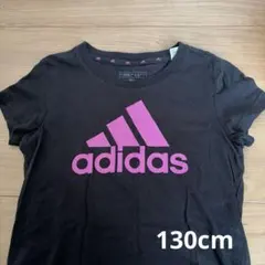 adidas 黒 半袖　シャツ 130