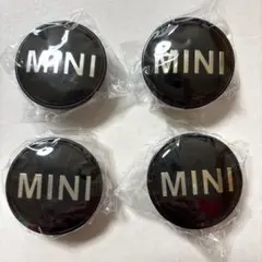 【新品•未使用】MINI ミニホイールセンターキャップ　4個セット　ブラック