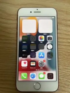 iPhone 7 レッド128GB SIMフリー バッテリー不良有73%
