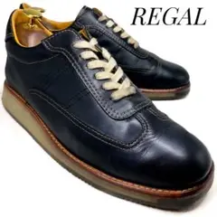 REGAL リーガル レザースニーカー W350AFW 黒 ブラック 24cm