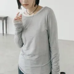 RIVE DROITE （リヴドロワ） シルクカシミヤブレンドボートネックロンT