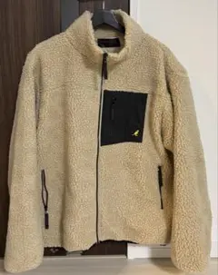 KANGOL ベージュ フリースジャケット