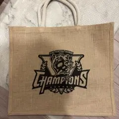 阪神タイガース☆優勝記念☆優勝ロゴジュートバッグ☆トートバッグ☆限定☆新品