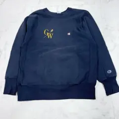 90s USA製 チャンピオン リバースウィーブ スウェット ネイビー Lサイズ