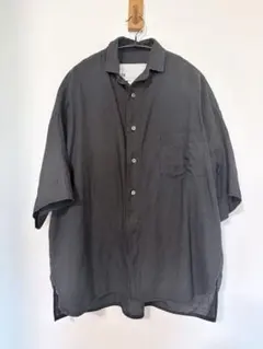 TICCA リネン 麻 スクエアビッグシャツ somelos ダークグリーン TICCA リネン 麻 スクエアビッグシャツ somelos ダークグリーン美品