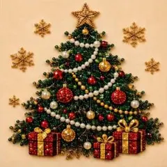 クリスマスツリー ダイヤモンドペインティングセット