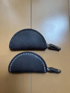 【ハンドメイド】革コインケース　2個セット