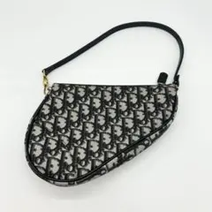 美品 Christian Dior ディオール サドル トロッター ハンドバッグ