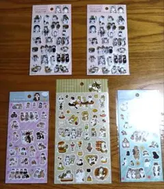 モフサンド　ぷくっと＆フラットシール　5枚セット　メルカリ便発送