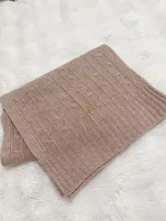 POLO RALPH LAURENケーブル編みマフラー ベージュ