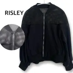 【美品】RISLEY ショルダーメッシュブルゾン　黒