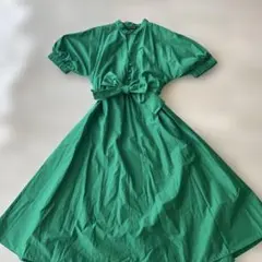 新品］23区ゴルフ 23Fondation M~Lブラウジングワンピース 緑 - メルカリ