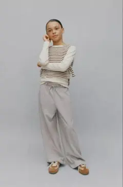 ZARA キッズ　ストライプ柄ベストコンビTシャツ　ニットベスト