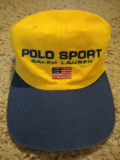 90s Polo Sport キャップ ラルフローレン　アメリカ国旗