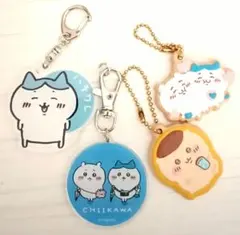 ちいかわハチワレ栗まんじゅう先輩 アクリル&クッキーキーホルダー 4個セット