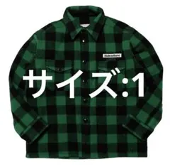サブカルチャー バッファローチェックジャケットGREEN×BLACK Size1 SUBCULTURE BUFFALO CHECK JACKET サブカルチャー バッファロー