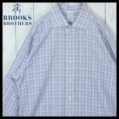 【希少】ブルックスブラザーズ シャツ チェック 長袖 M 16 1/2-34