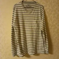 ニコアンド　ボーダーTシャツ　USAコットン　メンズ