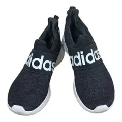 adidas スニーカー ブラック スリッポン23.5㎝ グレー