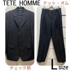 TETE HOMME テットオム☆チェック柄スーツ春夏用のサムネイル