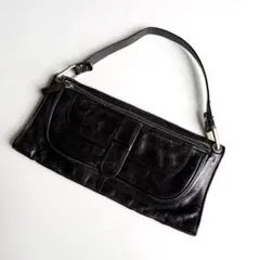 archive black one shoulder bag Y2K 00'