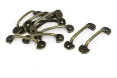 取っ手 プルハンドル アーチ型 ボックスハンドル 銅古美色　10個　D0913