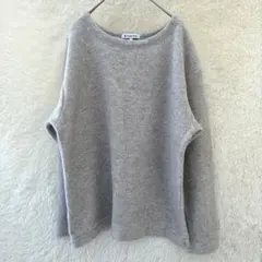 GLOBAL WORK レディースL ニットソー グレージュ 長袖