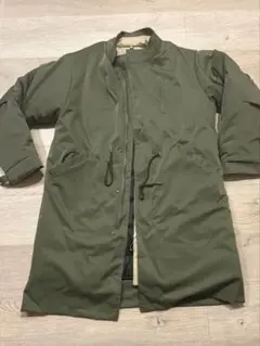 オリーブグリーン ロング中綿モッズコート