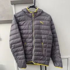 Puma グレー ダウンジャケット フード付き