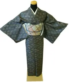 ★美品 S寸 本場大島紬＆袋帯・帯〆・帯揚 セット（正絹）仕立上り TT263