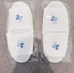 ディズニーミッキーマウス スリッパ ホワイト