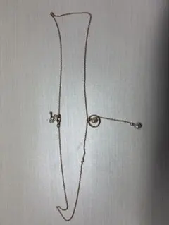 ゴールドメッキ パール付きロングネックレス