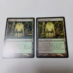 Overgrown Tomb 土地カード2枚