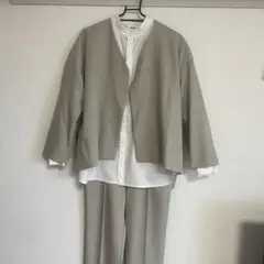 riziere ノーカラージャケットセットアップ150サイズ　⭐︎シャツ付き