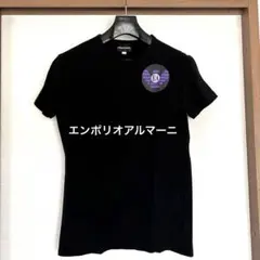 エンポリオアルマーニ　半袖　メンズ　Ｔシャツ　ロゴ　ブラック