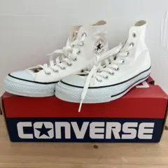 コンバース　オールスターHI US7.5 26センチwhite/black