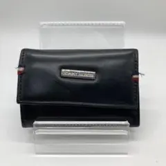 TOMMY HILFIGER ブラック レザー キーケース