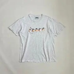 ば*ろ様 90s USA製　Lee　アニマル　アートTシャツ　鳥　グレー