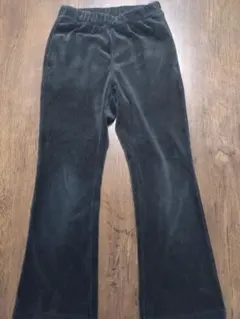黒 コーデュロイ フレアパンツ