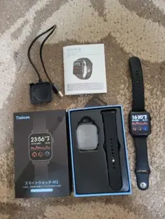 Timicon スマートウォッチ-H2 ブラック