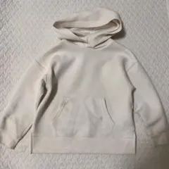 パーカー　ホワイト　110cm