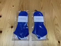 ハルサク 靴下 ブルー Mサイズ 二足セット 新品