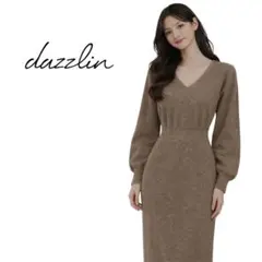 dazzlin ウエストマークニットワンピース