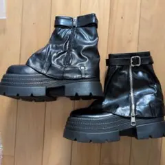 ブラックショートブーツ 40サイズ