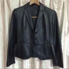 ラム　レザー 　テーラード　ジャケット