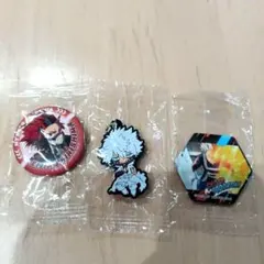 くら寿司　僕のヒーローアカデミア　缶バッチ　マグネット　ラバーマスコット