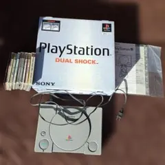 PlayStation Dual Shock SCPH-7000本体&ソフト８本